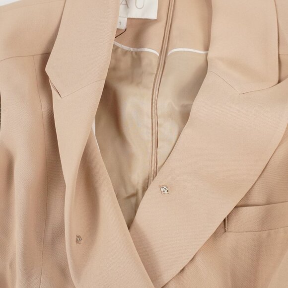 Bau  Bride and You Kiran Sleeveless Peaked Collar Dress in Beige Size 1/S - Picture 4 of 13
